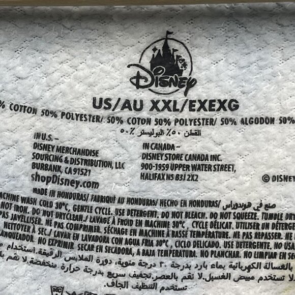 Unisex Adult Disney Sweatshirt Flying Dumbo Cloud Elephant Double Sided XXL - Picture 2 of 4